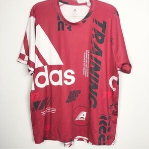 ADIDAS | NEW Climalite Red Short Sleeve Training Top Tee Men’s Size X-Large